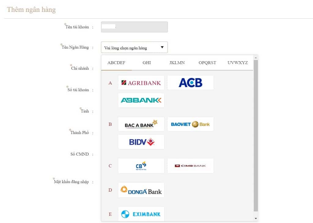 Hướng dẫn cách rút tiền tại KUBET